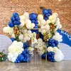Juego de 126 Globos de Látex Azul Real Adecuado para Bodas, Cumpleaños, San Valentín y Otras Ocasiones