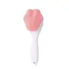 Escova Facial de Silicone Manual para Limpeza Profunda com Cerdas Macias e Cabo Longo, Patinha de Gato, Tendência, para Mulheres