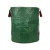 Saco de folhas à prova d'água de grande capacidade para armazenamento no jardim, saco dobrável para coleta de resíduos de jardinagem de folhas e ervas daninhas ao ar livre
