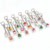 Navidad 9 Teclas Alivio del Estrés Botón Luminoso Juguete para Aliviar el Estrés Keycap Llavero Teclado DIY Juguete para Aliviar el Estrés Colgante