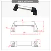 Tubo Tipo Manija Grande de Aleación de Aluminio Xyah81 Reemplaza el Soporte de Nylon C-Uwapn Manija Grande de Tubo Redondo