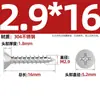 Tornillos Autorroscantes Avellanados Gb846 Acero Inoxidable 304 Cabeza Plana Phillips Tornillos para Madera Extendidos M2.9M3.5M4.2M5.5