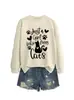 Solo una Chica que Ama Amazon Ebay Estación Independiente Sudaderas Casuales e Interesantes para Mujer Otoño e Invierno