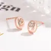 Pendientes Brillantes de Diamante Pequeños en Forma de Frijol para Mujer, Delicados y Exquisitos, Adecuados para el Uso Diario, Nuevo Estilo Popular 2025, Pendientes de Alta Gama