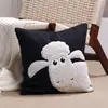 Cojín Decorativo Bordado con Patrón de Oveja de Dibujos Animados Cojín para Eid al-Adha de Oriente Medio Sofá Envío Transfronterizo Sin Relleno