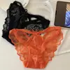 Ligeramente Atractivas con Forma de Campana~ Bragas de Encaje Sexy Estilo Francés para Mujer, de Tiro Bajo Caladas con Lazo Puro Deseo Braguitas para Mujer