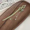Elegante Pasador de Flor con Borla Estilo Chino para Mujer, Accesorio Retro para el Cabello para Hanfu y Cheongsam, Pasador de Alta Gama para la Parte Posterior de la Cabeza