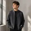 Cardigan de malha com zíper de marca da moda, best-seller transfronteiriço, suéter masculino, direto do fabricante