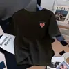 Camiseta Negra de Manga Corta de Algodón Puro Estilo Europeo para Mujer, Nuevo Estilo Verano 2025, Cuello Redondo Suelta Versátil Hombro Normal Camiseta Base Top Ins