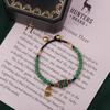 Pulsera de Piedra Natural Estilo Étnico Tibetano Nuevo Retro Simple Personalidad para Hombre y Mujer Serie Cuentas Nepalés Tejida