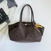 Bolso de hombro de gran capacidad para mujer, nueva colección primavera 2026, bolso tote retro de gamuza, bolso de axila