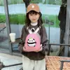 Bolsa Linda para Niñas Dibujo Animado Panda Rojo Mochila Pequeña Infantil Mini Mochila Escolar para Bebé Jardín de Infancia Mochila para Clase Pequeña