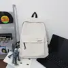 Mochila informal de color sólido en tonos fríos, estilo ins japonés, para estudiantes y parejas, adecuada para la escuela y los viajes, mochila casual versátil