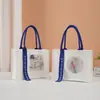 Bolsa Tote com Impressão de Logo, Publicidade, Bolsa de Lona para Treinamento Universitário, Alça de Ombro Única, Fita, Bolsa Ecológica, Bolsa de Mão, Grande Capacidade