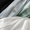 Nueva Camisa de Verano de Seda de Morera Pesada de Manga Corta para Mujer Color Sólido Cuello Cuadrado Superior Holgado Ropa de Commuter para Mujer Venta al por Mayor
