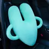 Almohada de Coche con Forma de Corazón Cojín Multiusos para Coche Almohada de Coche de Felpa Almohada Cervical Cojín para Cintura Asiento Almohada para Dormir Infantil