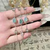 Nuevo Estilo Jade Azul Natural de Agua Calabaza de la Fortuna Verde Sol Incrustaciones Nuevo Estilo Chino Pulsera para Mujer Moderna Lujo Ligero Versátil