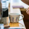 Taza de Café Artesanal Estilo Americano con Cuchara, Taza de Cerámica de Alta Estética, Hermosa Taza Grande de Boca Ancha para el Hogar