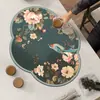 Tapete Drenante Estilo Chino Flor y Pájaro para Encimera de Cocina Posavasos Absorbente Tapete Secador para Mesa de Bar Taza Bol Tapete Aislante Térmico Deshabilitado