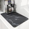 Mantel individual moderno de lujo ligero, absorbente, secado rápido, escurridor, para el hogar, máquina de café, bar, resistente a las manchas, tapete absorbente de tierra de diatomeas