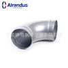 Codo de conducto de tubo espiral galvanizado de 90 grados hierro galvanizado sin adhesivo tubo estampado sistema de aire acondicionado y ventilación