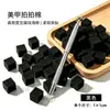 Pinza de Esponja para Uñas con Cuatro Garras de Acero Inoxidable para Recoger Piedras Preciosas, Circonitas y Diamantes; Bloque de Esponja Multifuncional
