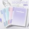 Cuaderno de hojas sueltas de alto valor b5 cuaderno desmontable cuaderno simple estudiantes universitarios, estudiantes de secundaria y preparatoria estilo ins cubierta blanda más