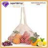 Portátil conveniente saco de malha de algodão supermercado shopping saco de malha de frutas vegetais saco oco tecido saco de malha de algodão