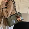 Bolsa de Axila Fashion para o Dia a Dia Feminina 2026 Novo Estilo Simples Versátil Bolsa de Ombro Único de Axila Texturizada Nicho Bolsa de Mão