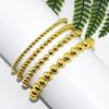 2020 origem fornecimento simples cor básica retenção de cor pulseira de contas douradas moda europeia e americana personalidade pulseira curinga