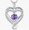 Collar de Amor Eterno de Doble Capa Europeo y Americano de Amazon para Mujer Serie Corazón del Océano Piedra de Doce Estrellas Collar de Amor