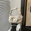 2026 Estilo Coreano Verano Lunares Nube Nuevo Dulce y Fresco Plisado Simple Elegante Bolso de Hombro Cruzado de un Solo Hombro