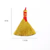 Série de Tecelagem de Bambu do Festival do Barco-Dragão Ventilador Pequeno de Bambu para Barco-Dragão Pá de Lixo Vassoura Enfeite Pendurado Decoração com Buquê de Artemísia DIY Feito à Mão