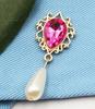 Corrente de garra de coroa transfronteiriça fivela de diamante acrílico faça você mesmo soldagem manual sapato roupas joias acessórios cor gema diamante fivela