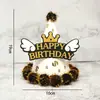 Sombrero de Cumpleaños para Niños y Adultos Punto Láser Reflectante Gorra Puntiaguda de Bola Gorra Puntiaguda de Fiesta Gorra de Corona Gorra de Bola Mao