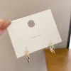 Pendientes de Borla de Lujo Ligero y de Gama Alta, Clips para Orejas de Diseño Nicho para Mujeres Sin Perforaciones, Elegantes Pendientes de Perla