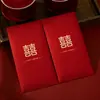 Sobres Rojos Medianos Específicos para Bodas 2026 Nuevo Alto Gama Regalo de Agradecimiento Tamaño Grande Dama de Honor Cien Yuan Bolsa Pequeña de Regalo de Boda