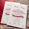 Impresión Tipográfica con Estampado en Caliente Estilo Americano Fino y Técnicas de Grabado Tipográfico para Invitaciones de Boda Personalizadas