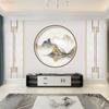 Novo papel de parede chinês para parede de fundo de TV, sala de estar, papel de parede decorativo de luxo leve, pintura de paisagem minimalista moderna, filme 8d e televisão, tecido de parede