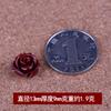 Anillo de cuentas sueltas de flor de cinabrio natural flor rosa pulsera casera tejido con cuentas material diy hecho a mano tejido de joyería