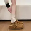 Zapatos Birkenstock de Suela Gruesa con Plataforma Interna para Mujer 2026 Nuevo Otoño Versátiles para Personas Bajas de Punta Cerrada Medias Zapatillas Birkenstock para Exteriores