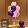 Decoraciones de Globos Flotantes de Mesa y Piso con Tema de Cumpleaños Feliz Cumpleaños para la Fiesta de Primer Cumpleaños de Niños, Decoraciones Brillantes