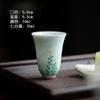 Cuenco de cerámica con juncos pintados a mano y color bajo cubierta, tetera, accesorios para la ceremonia del té, taza de degustación de té, tetera, juego de té de kung fu para el hogar