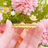Joyería de Oro Arena, Regalo de Primer Cumpleaños para Bebé, Estilo Tradicional, Pulsera Sólida Ajustable de Imitación de Oro para Niños, Joyería al por Mayor