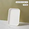 Atacado de Fábrica Bandeja de Plástico Textura de Madeira Placa Retangular Restaurante Prato de Jantar para Casa Cores Nórdicas Linha Completa Múltiplas Combinações