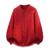 Otoño 2026 Nuevo Suéter de Punto Trenzado Bloque de Color Retro Cárdigan Chaqueta Casual Versátil Simple Japonés para Hombre