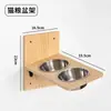 Marco de escalada para gatos Montado en la pared Madera maciza Estante para gatos montado en la pared Cama para gatos Plataforma montada en la pared que ahorra espacio Rascador Escalera de escalada Cuerda de sisal