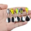 Isca Vibratória de Ferro para Arremesso Longo, Micro Isca Redemoinho Pequeno, Isca Artificial para Robalo de Água Doce, Uso Universal, Vib Brilhante