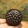 Bola de fitness de agarwood durian no atacado, bola de handebol de madeira maciça de nogueira preta para massagem na palma da mão e para segurar na mão