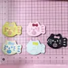 Kt Gatito Pez Taza de Agua Pegatina Ventilador Lazo Estéreo Pegatina sin Costuras Pegatina de Coche Teléfono Móvil Pegamento de Crema Material de Resina DIY